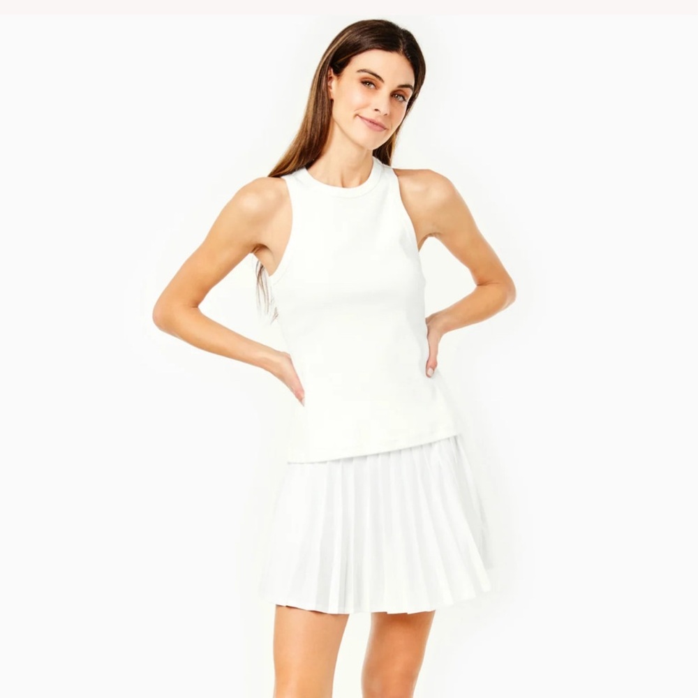 Addison Bay On Shore White Tank NWT Size XS 95% Cotton 5% Spandex